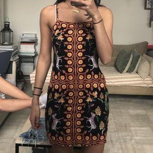 urban outfitters UO ecote tropical zebra dress
